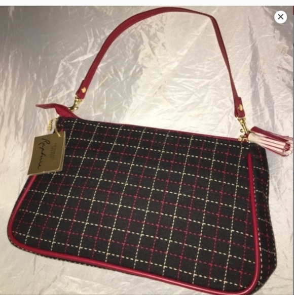 Victoria's Secret Handbags - Victorias Secret Small Red and Black Plaid Shoulder Bag Nwot, Smoke Free Home